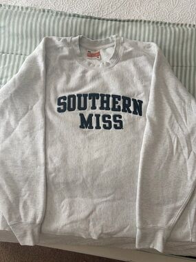 Southern Miss Crewneck Sweatshirt - Light Gray